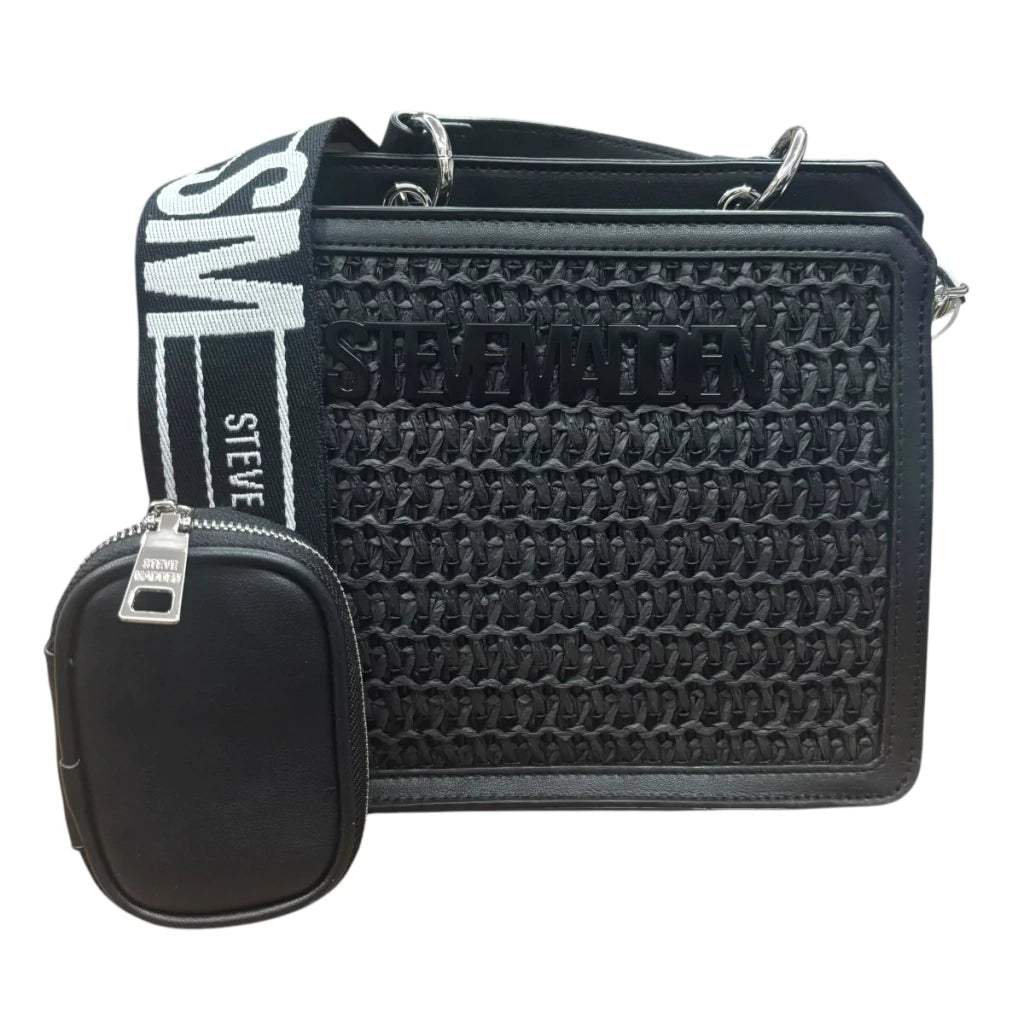 Bolsa Shoulder Bevelyn-s Steve Madden color negro