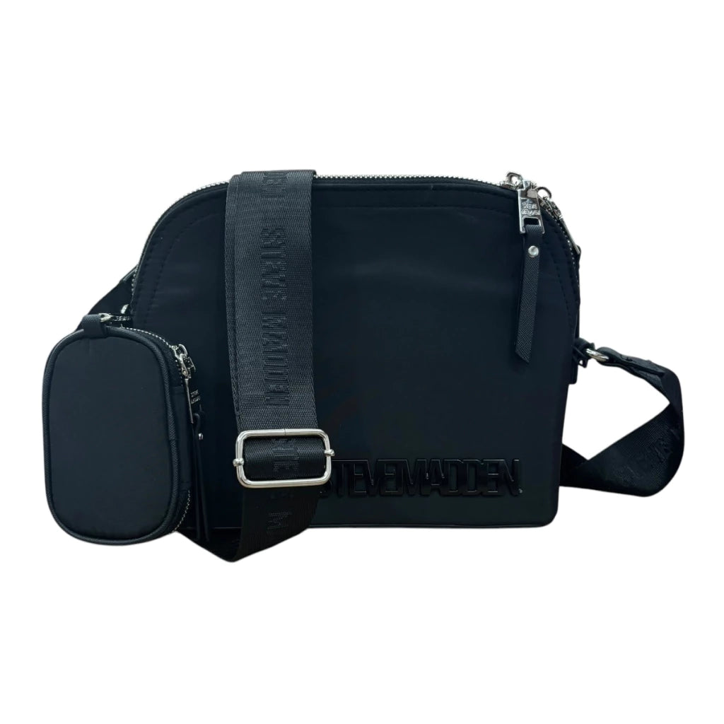 Bolsa Crossbody Steve Madden color negro de nylon