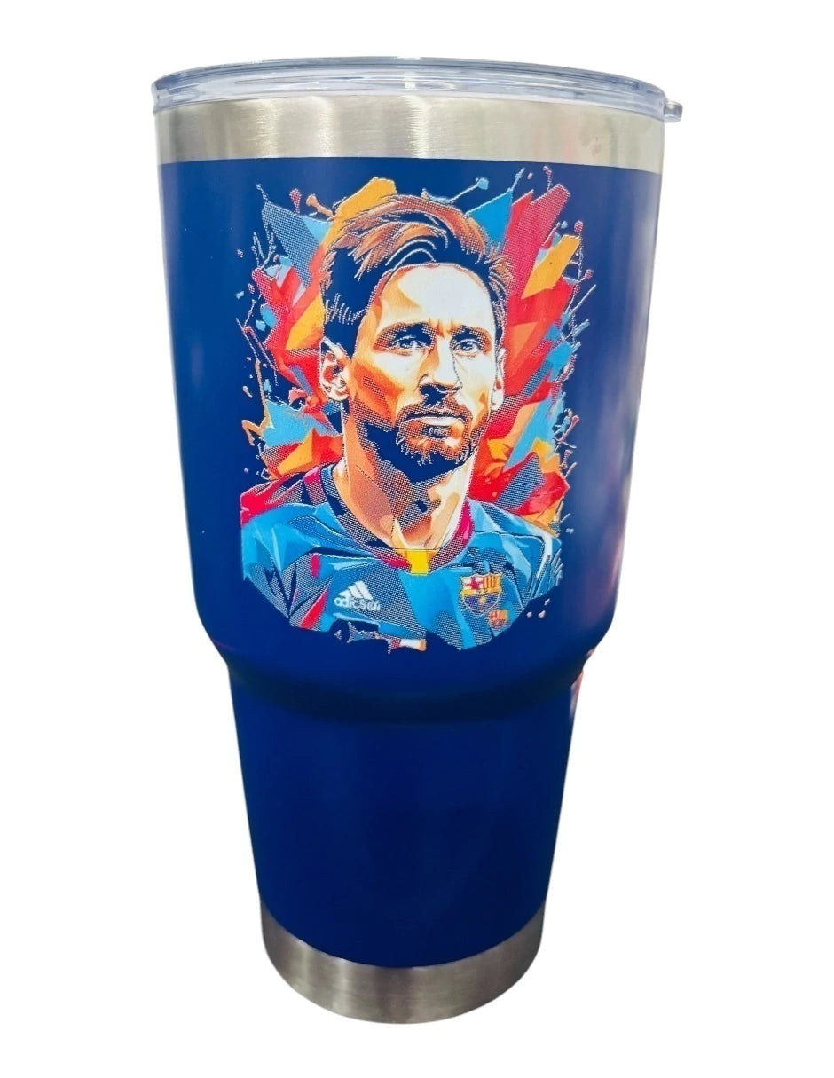 Termo de acero inoxidable Fartmex color azul, Barcelona