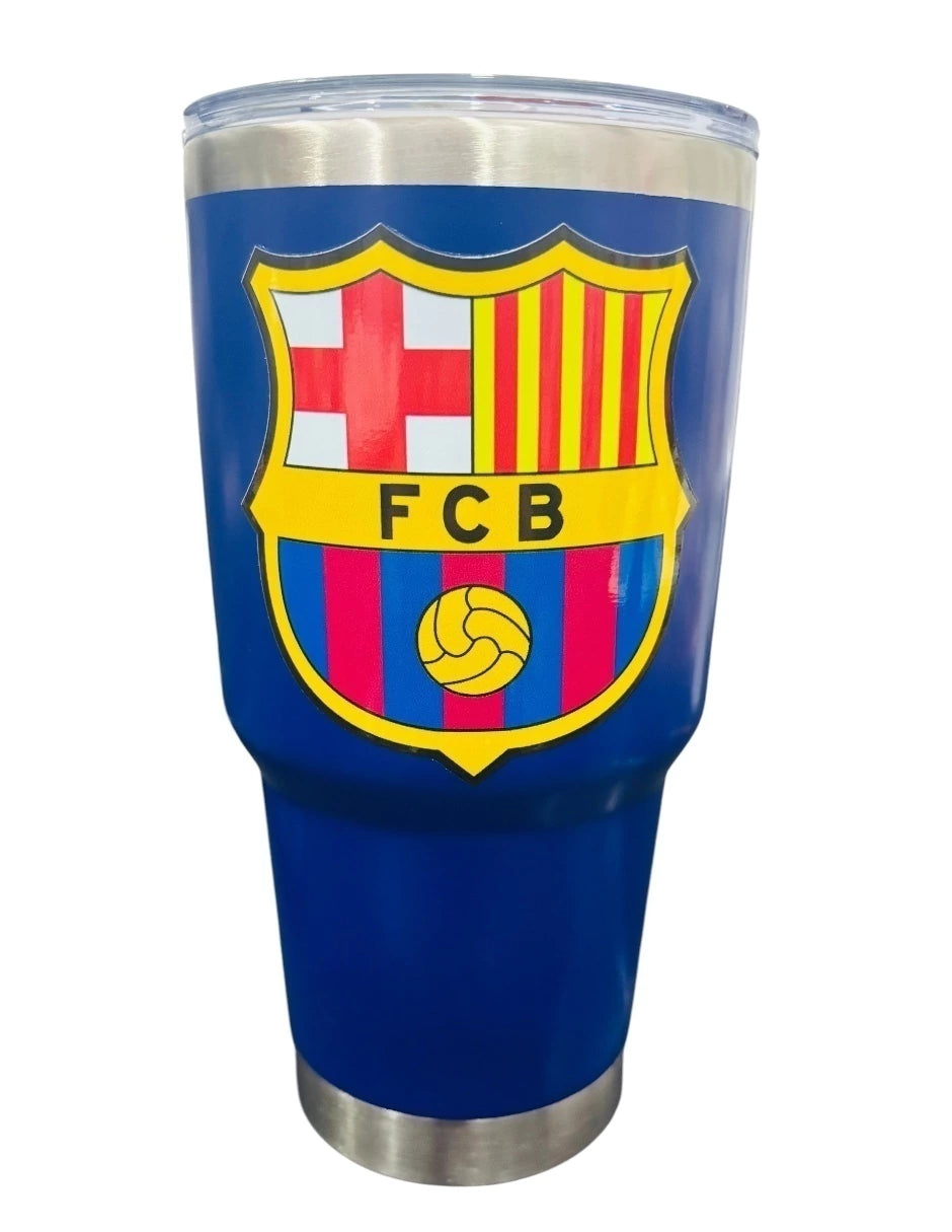 Termo de acero inoxidable Fartmex color azul, Barcelona