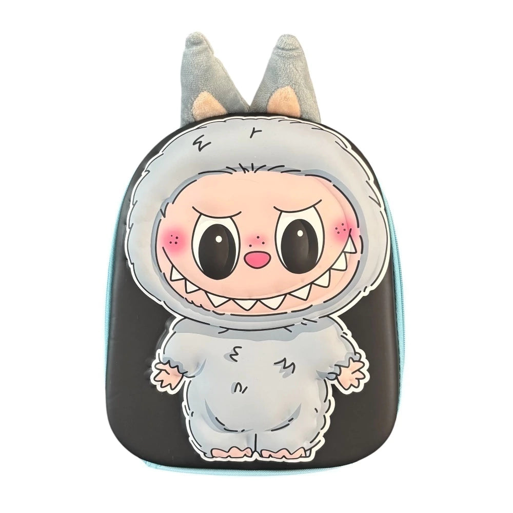 Mochila escolar color negro de Labubu