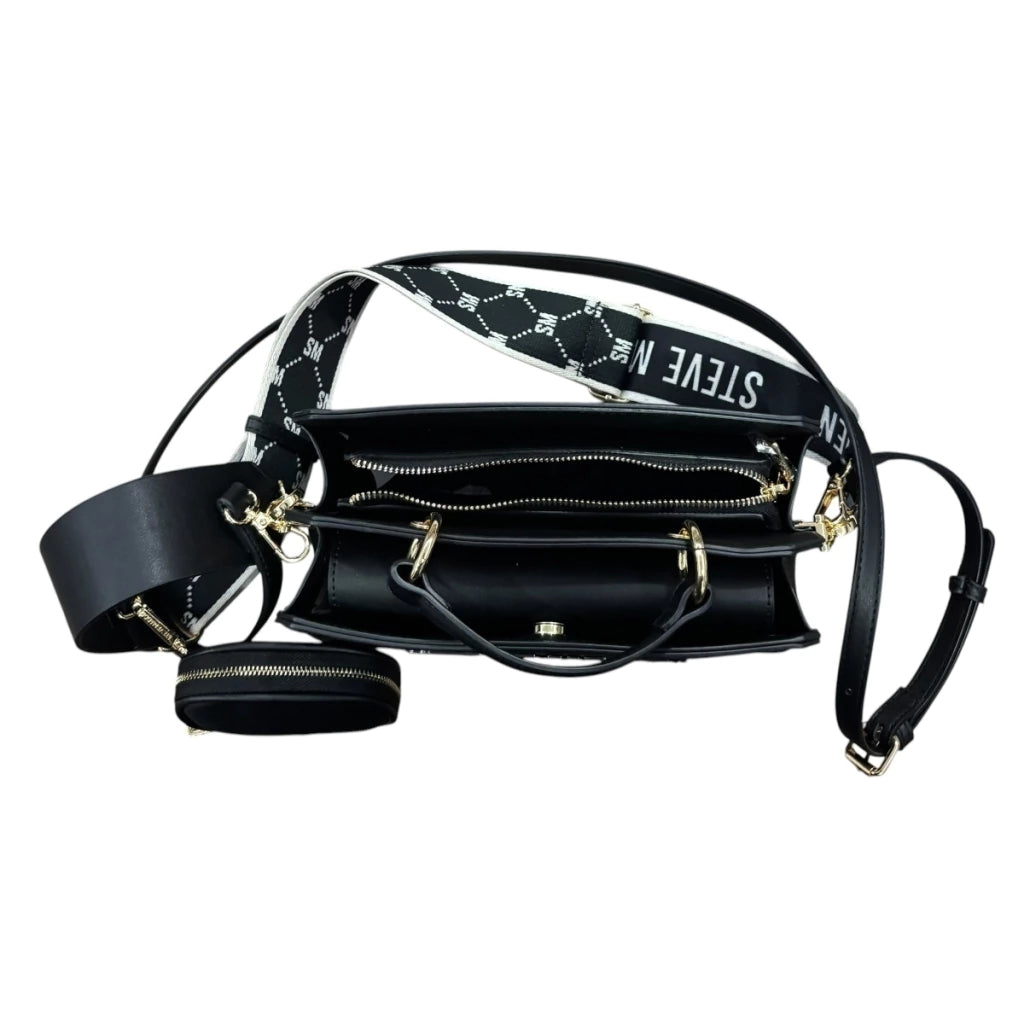 Bolsa Shoulder Bevelyn-s Steve Madden color negro