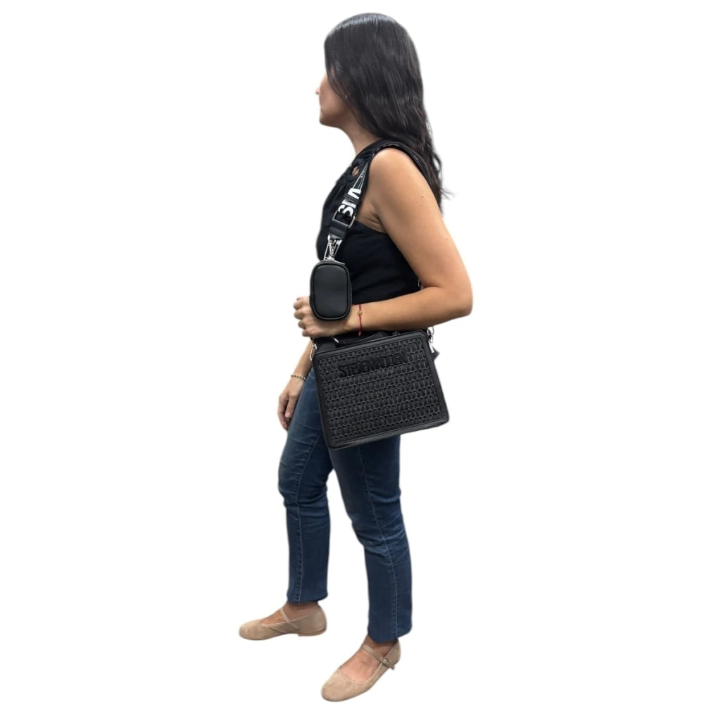 Bolsa Shoulder Bevelyn-s Steve Madden color negro