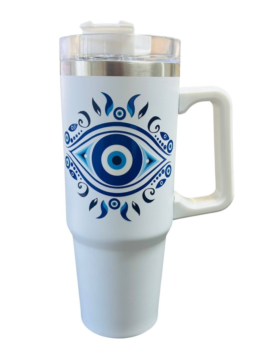 Termo Color Blanco Ojo Turco One Edition 887 Mililitros