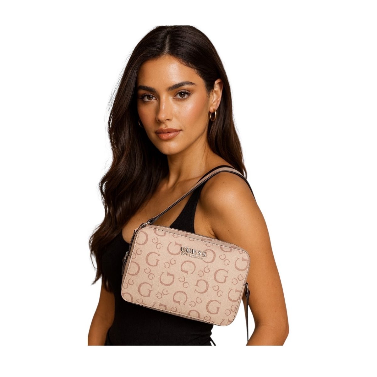 Bolsa Crossbody Guess Color Rosa Claro