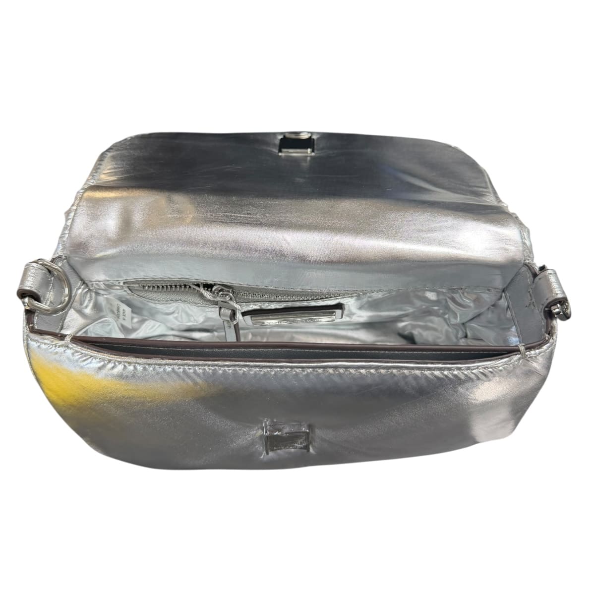 Bolsa Crossbody Tory Burch Britten Plateado