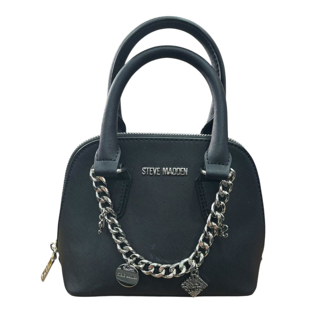 Mini Crossbody Steve Madden Color Negro con Asa de Mano y Asa Larga Ajustable