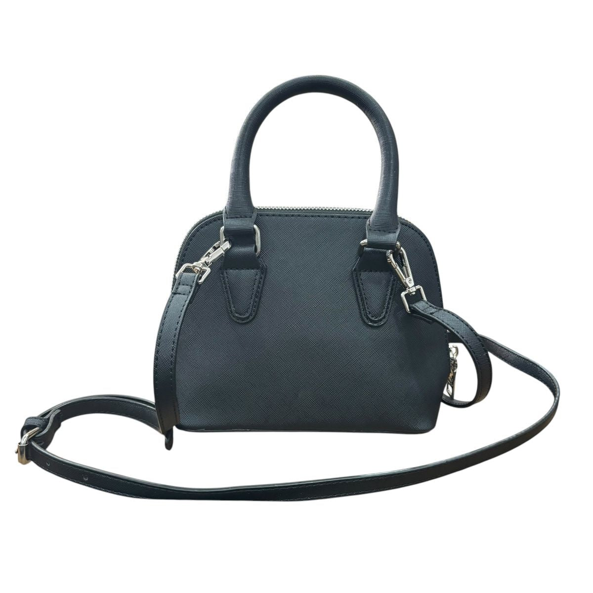 Mini Crossbody Steve Madden Color Negro con Asa de Mano y Asa Larga Ajustable