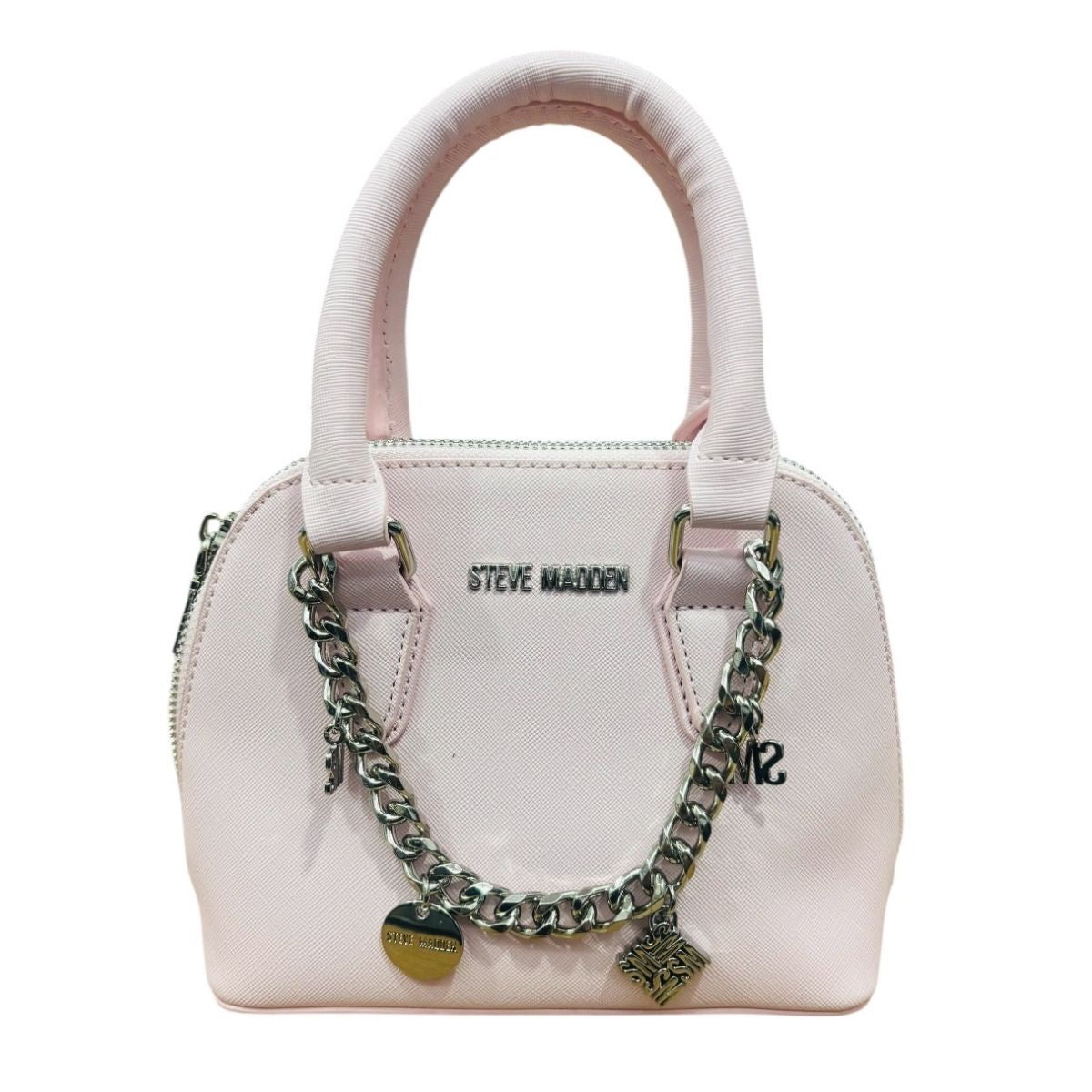 Bolsa Mini Crossbody Steve Madden Color Rosa Nylon con Asa Ajustable