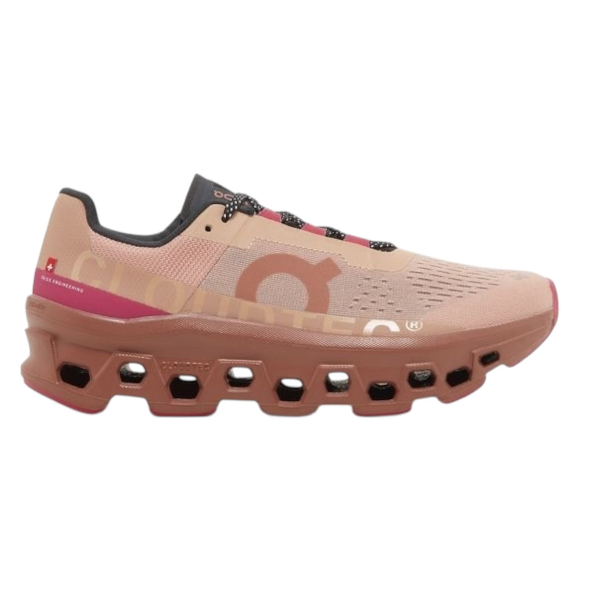 Tenis On Cloudmonster Rosa Fuerte