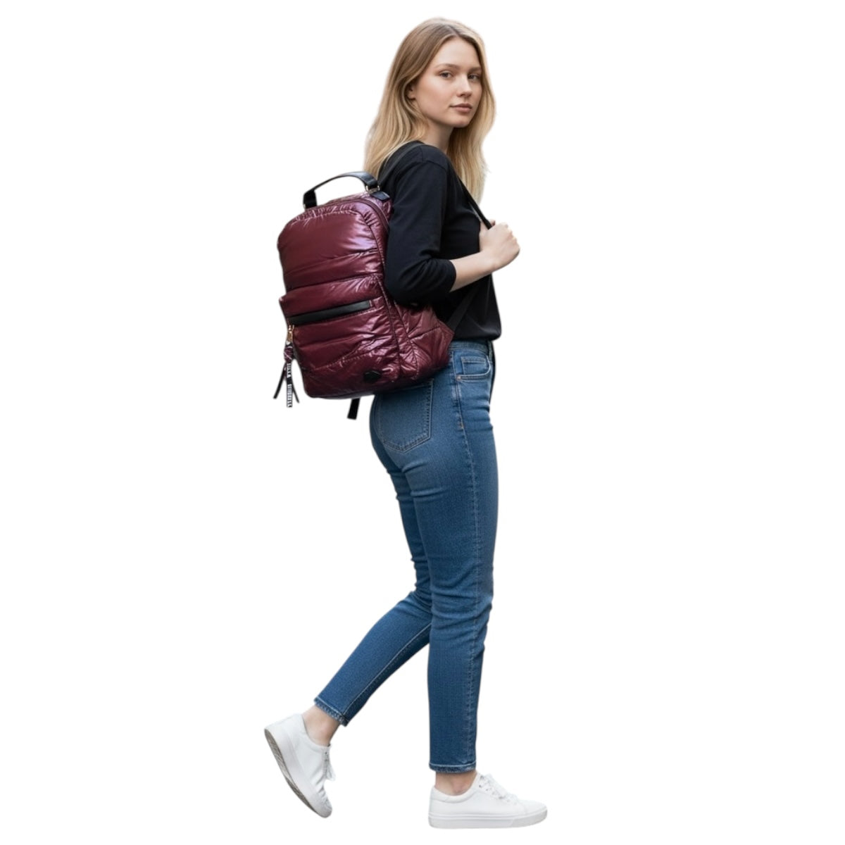 Mochila Luxo Brand Unibella Color Vino