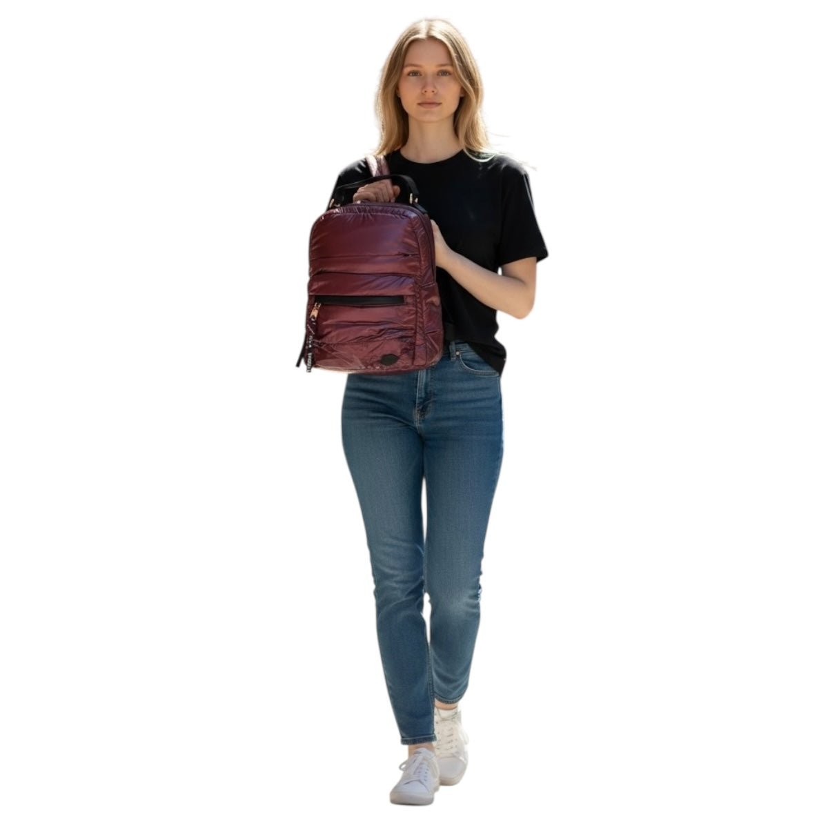 Mochila Luxo Brand Unibella Color Vino