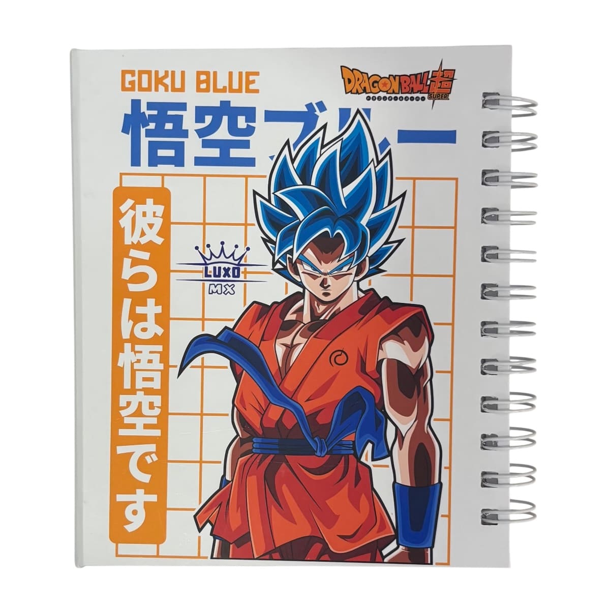 Libreta Tapa Dura Dragon Ball Color Negra Con Blanco
