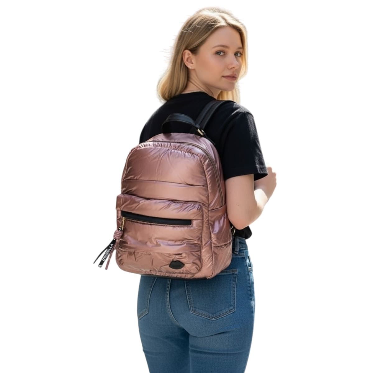 Mochila Casual Luxo Brand Unibella Rosa
