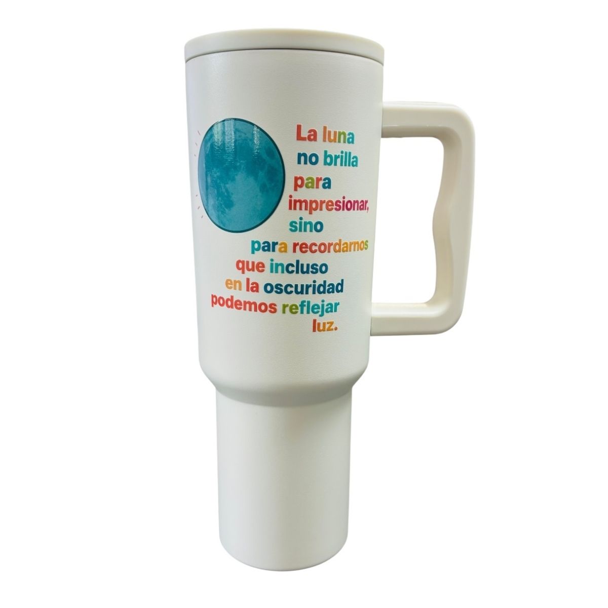 Termo De Acero Inoxidable Macarena Brand Color Blanco Perla Astronauta 1.2 Litros