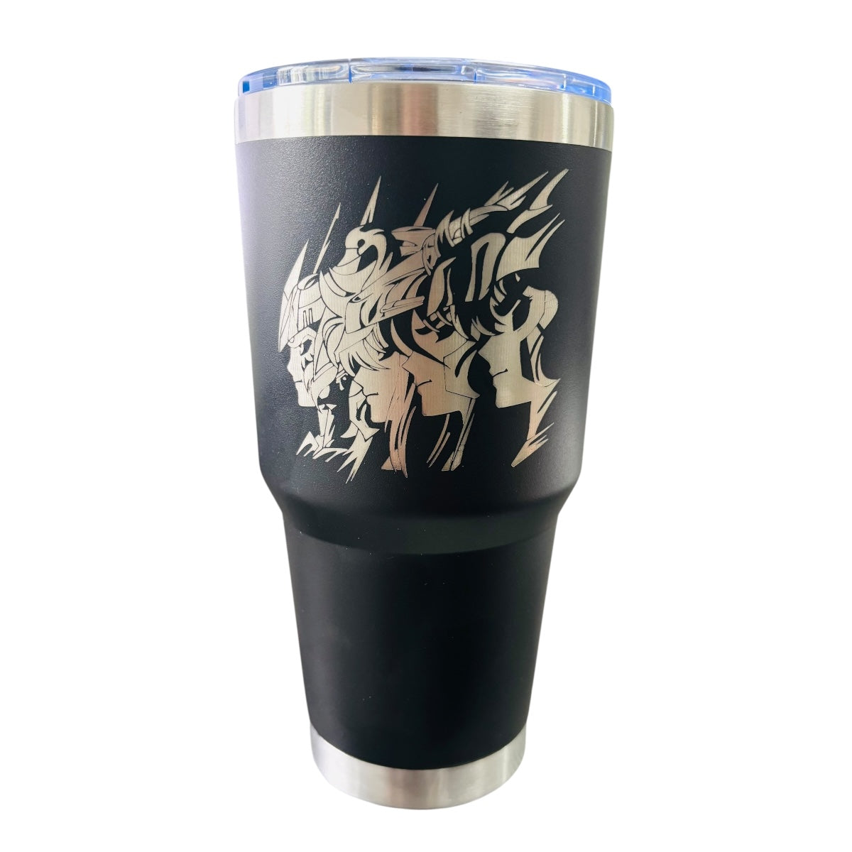 Termo De Acero Inoxidable Macarena Brand Color Negro Los Caballeros Del Zodiaco 887 Mililitros