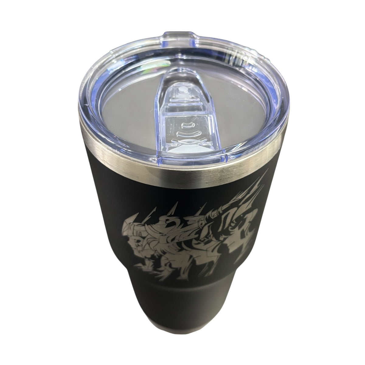 Termo De Acero Inoxidable Macarena Brand Color Negro Los Caballeros Del Zodiaco 887 Mililitros