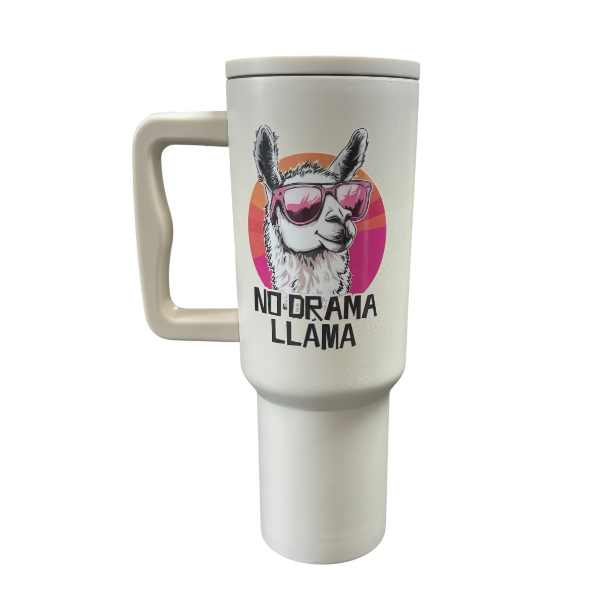 Termo De Acero Inoxidable Macarena Brand Color Blanco Mate Llama 1.2 Litros