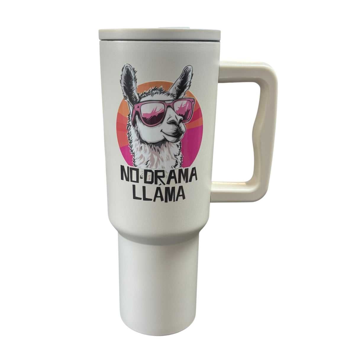 Termo De Acero Inoxidable Macarena Brand Color Blanco Mate Llama 1.2 Litros