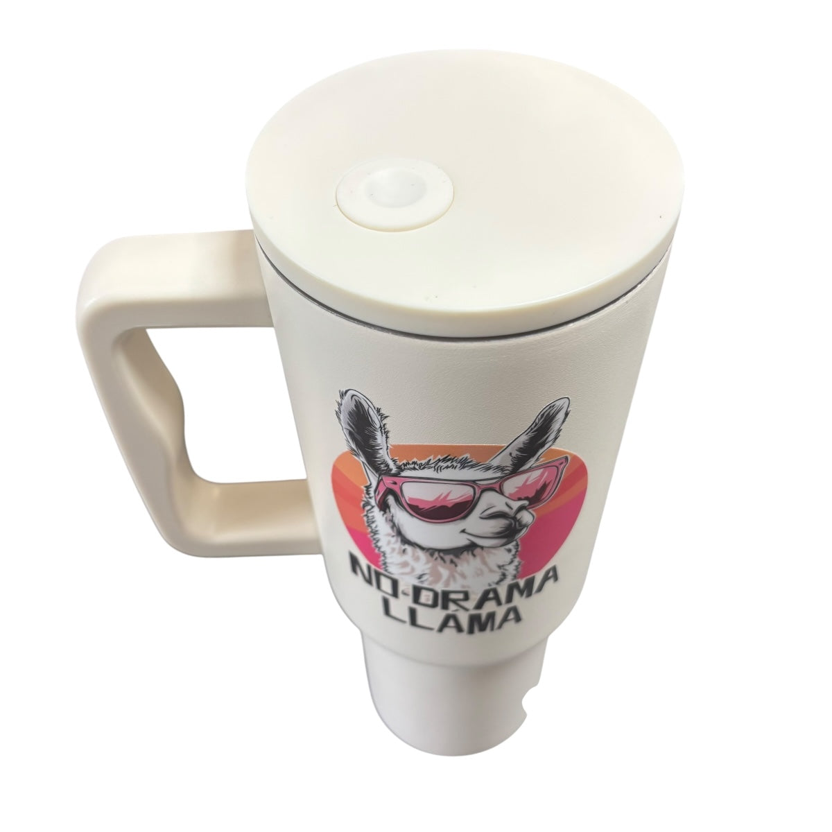 Termo De Acero Inoxidable Macarena Brand Color Blanco Mate Llama 1.2 Litros