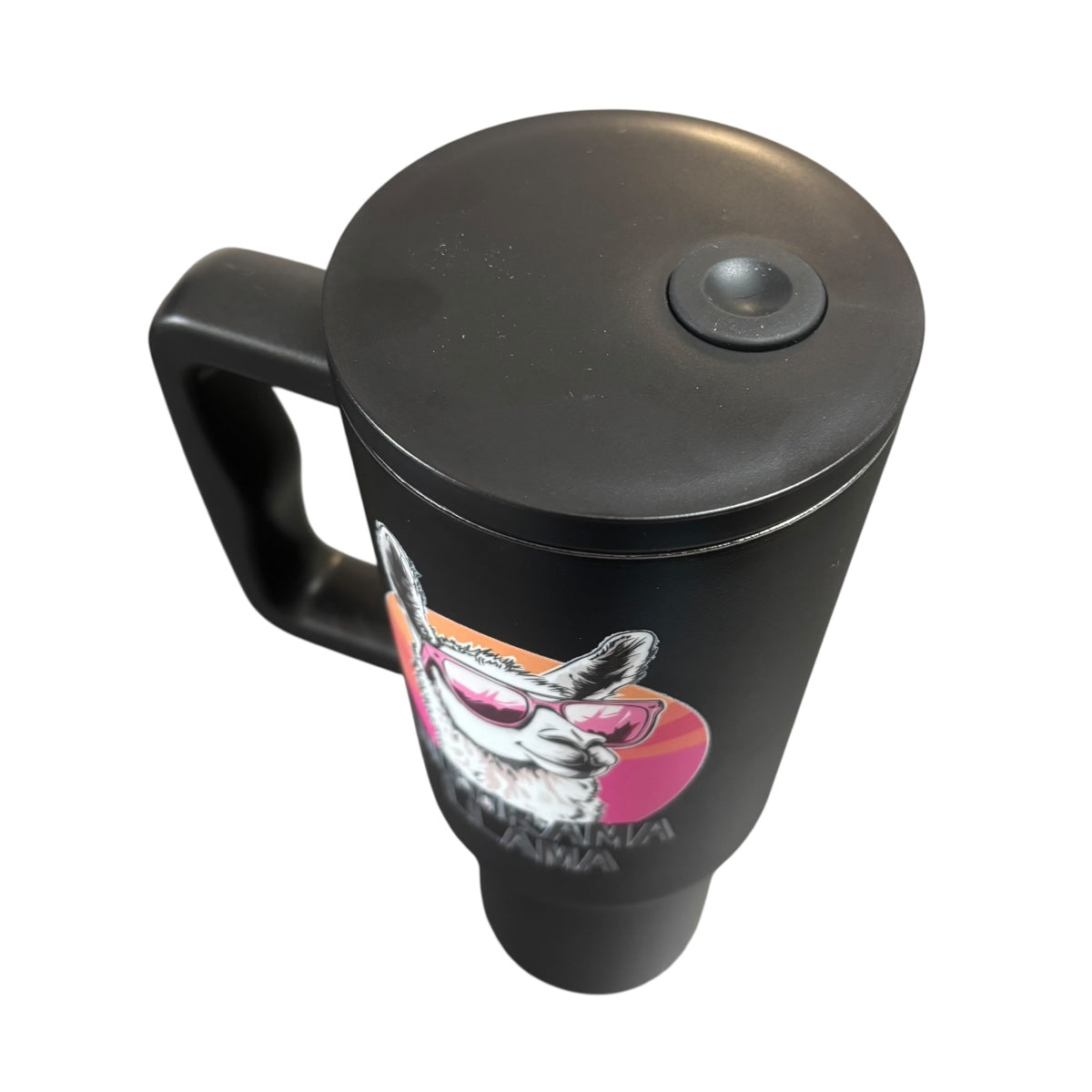 Termo De Acero Inoxidable Macarena Brand Color Negro Llama 1.2 Litros