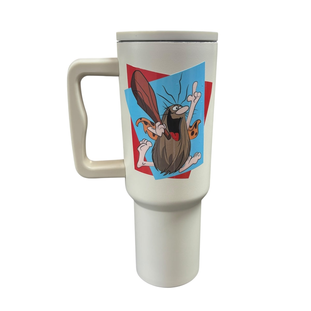 Termo De Acero Inoxidable Macarena Brand Color Blanco Mate Captain Caveman 1.2 Litros