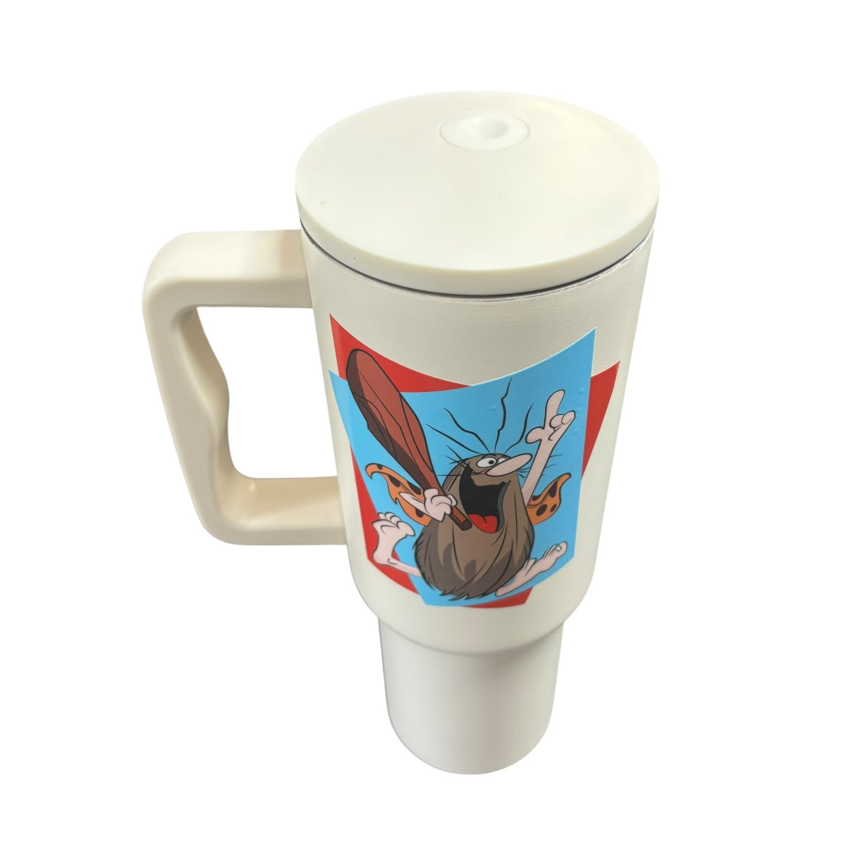 Termo De Acero Inoxidable Macarena Brand Color Blanco Mate Captain Caveman 1.2 Litros