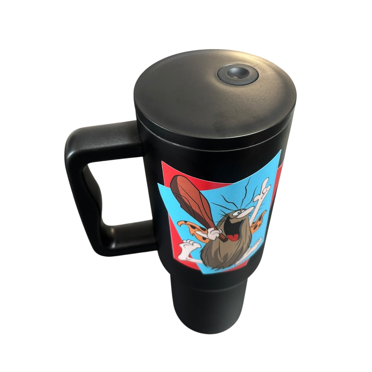 Termo De Acero Inoxidable Macarena Brand Color Negro Captain Caveman 1.2 Litros