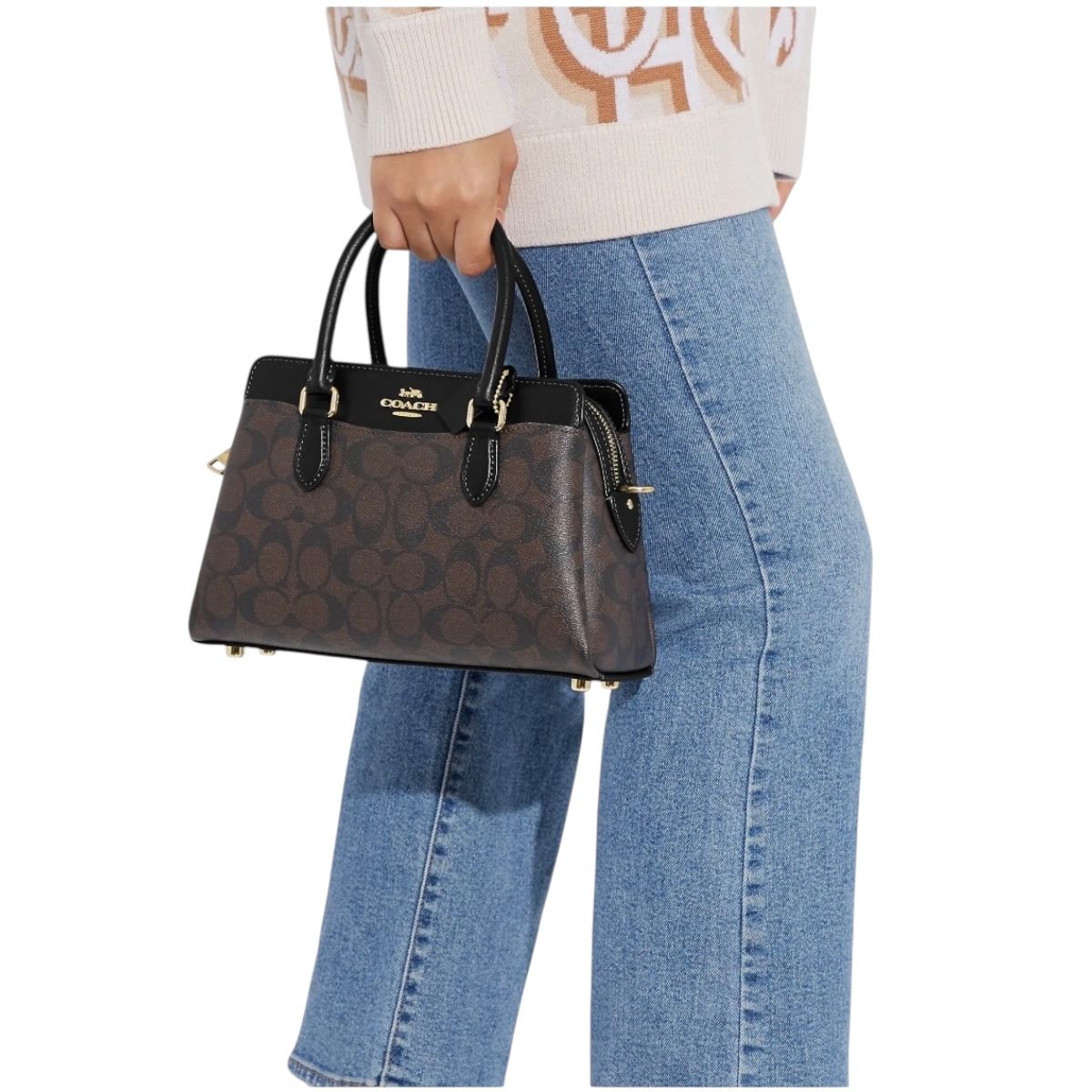 Bolsa Crossbody Coach Color Café Teri