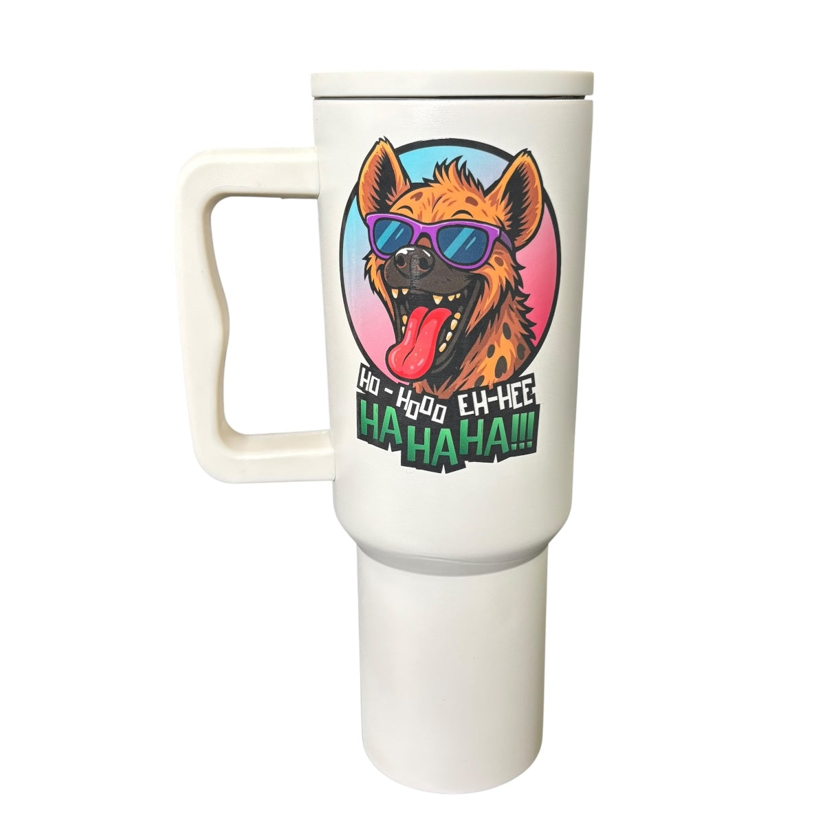 Termo De Acero Inoxidable Macarena Brand Color Blanco Mate Hiena 1.2 Litros