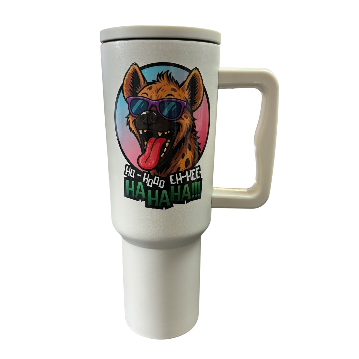 Termo De Acero Inoxidable Macarena Brand Color Blanco Mate Hiena 1.2 Litros