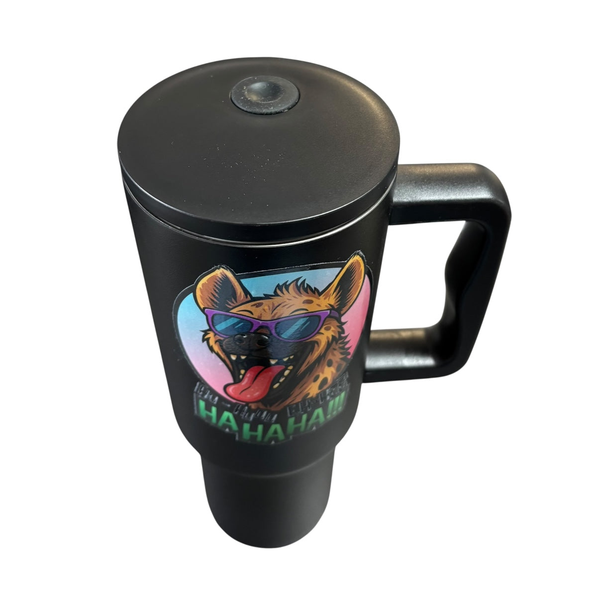 Termo De Acero Inoxidable Macarena Brand Color Negro Hiena 1.2 Litros