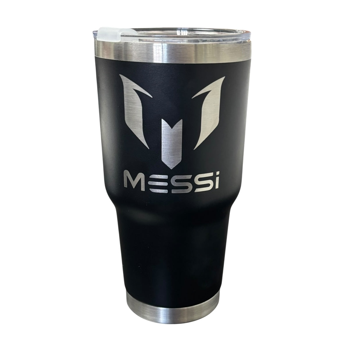 Termo De Acero Inoxidable Macarena Brand Color Negro Messi 887 Mililitros