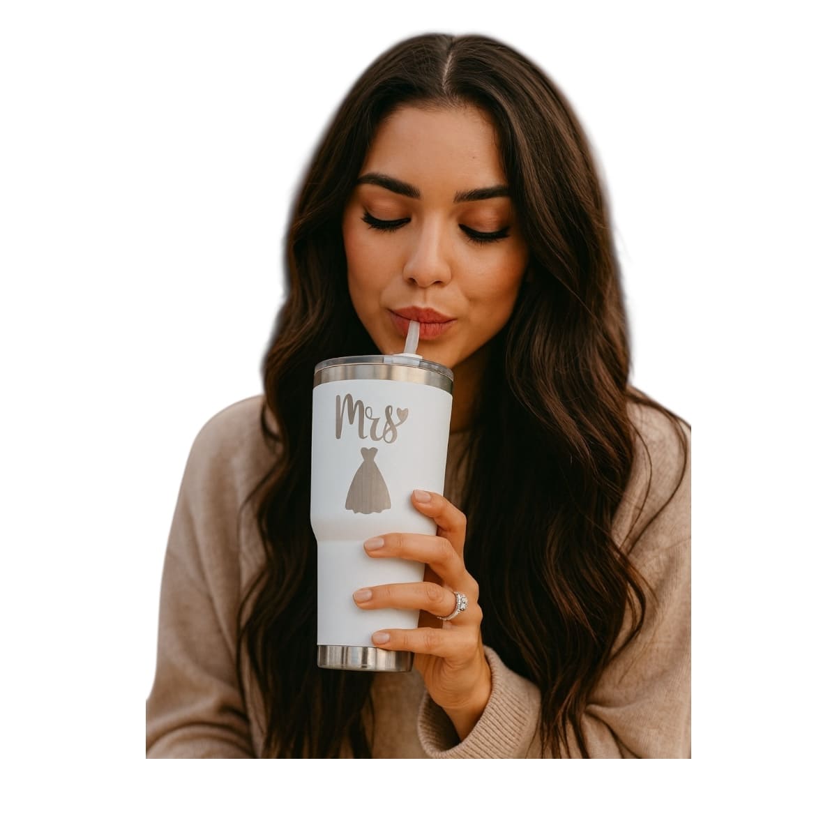 Set De 2 Termos De Acero Inoxidable Macarena Brand Mr Y Ms Color Negro Y Blanco 887 Mililitros