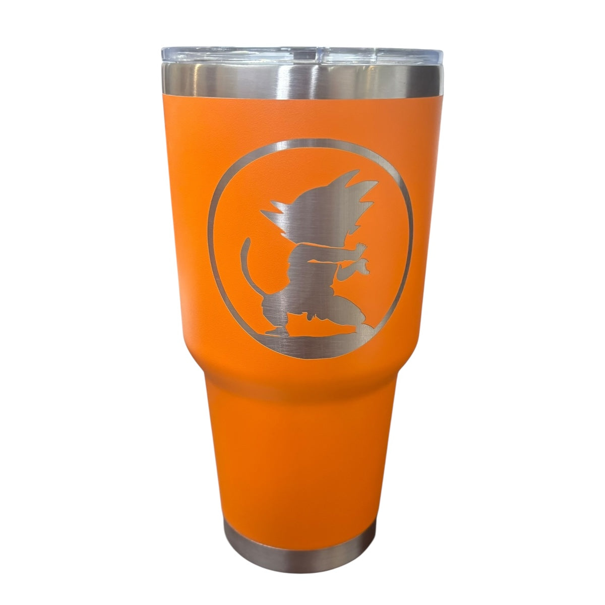 Termo De Acero Inoxidable Macarena Brand Color Naranja Goku 887 Mililitros