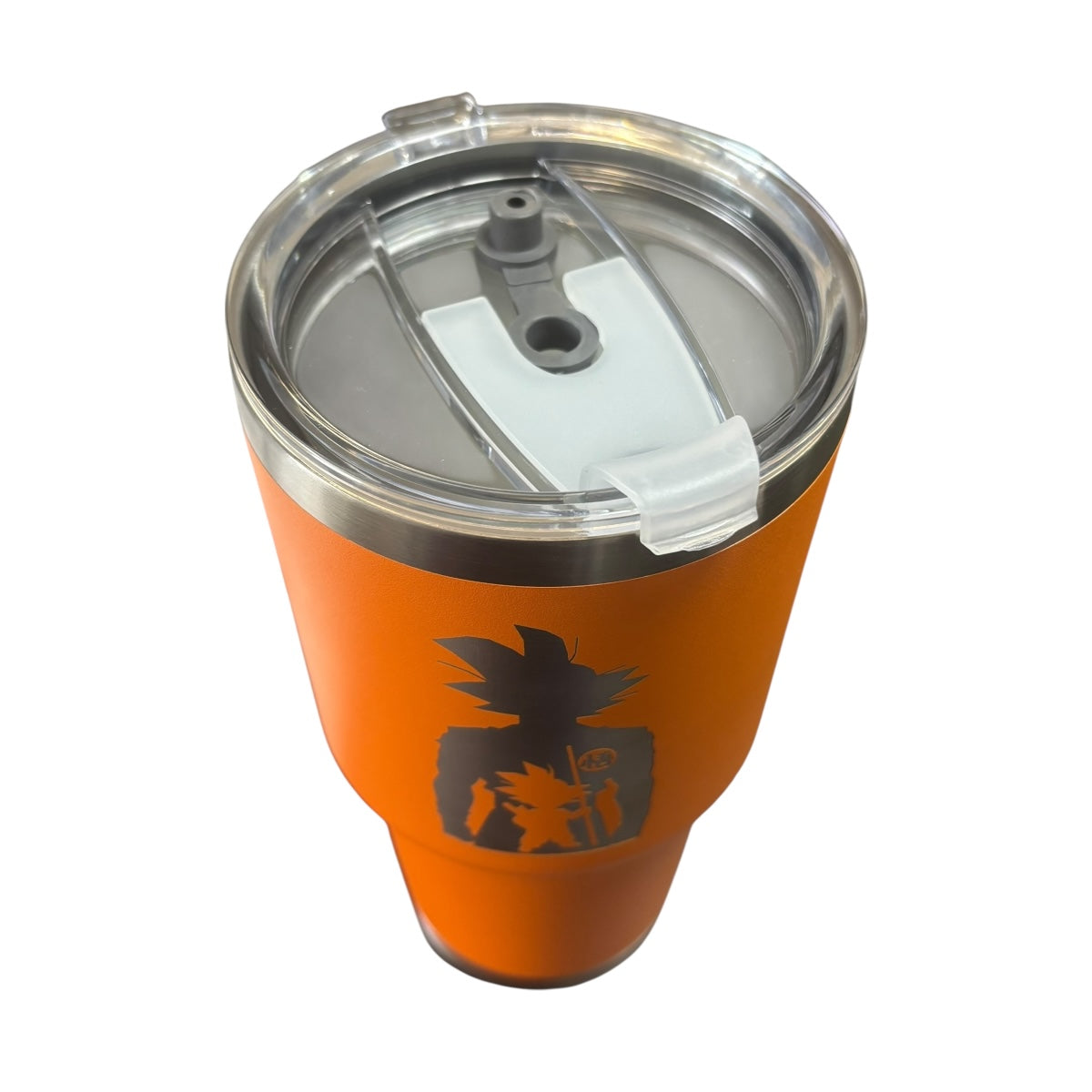 Termo De Acero Inoxidable Macarena Brand Color Naranja Goku 887 Mililitros