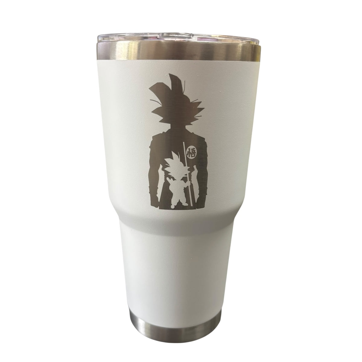 Termo De Acero Inoxidable Macarena Brand Color Blanco Goku 887 Mililitros