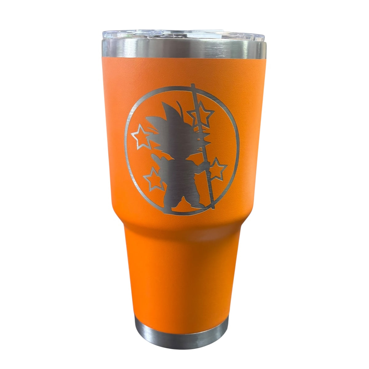 Termo De Acero Inoxidable Macarena Brand Color Naranja Goku II 887 Mililitros