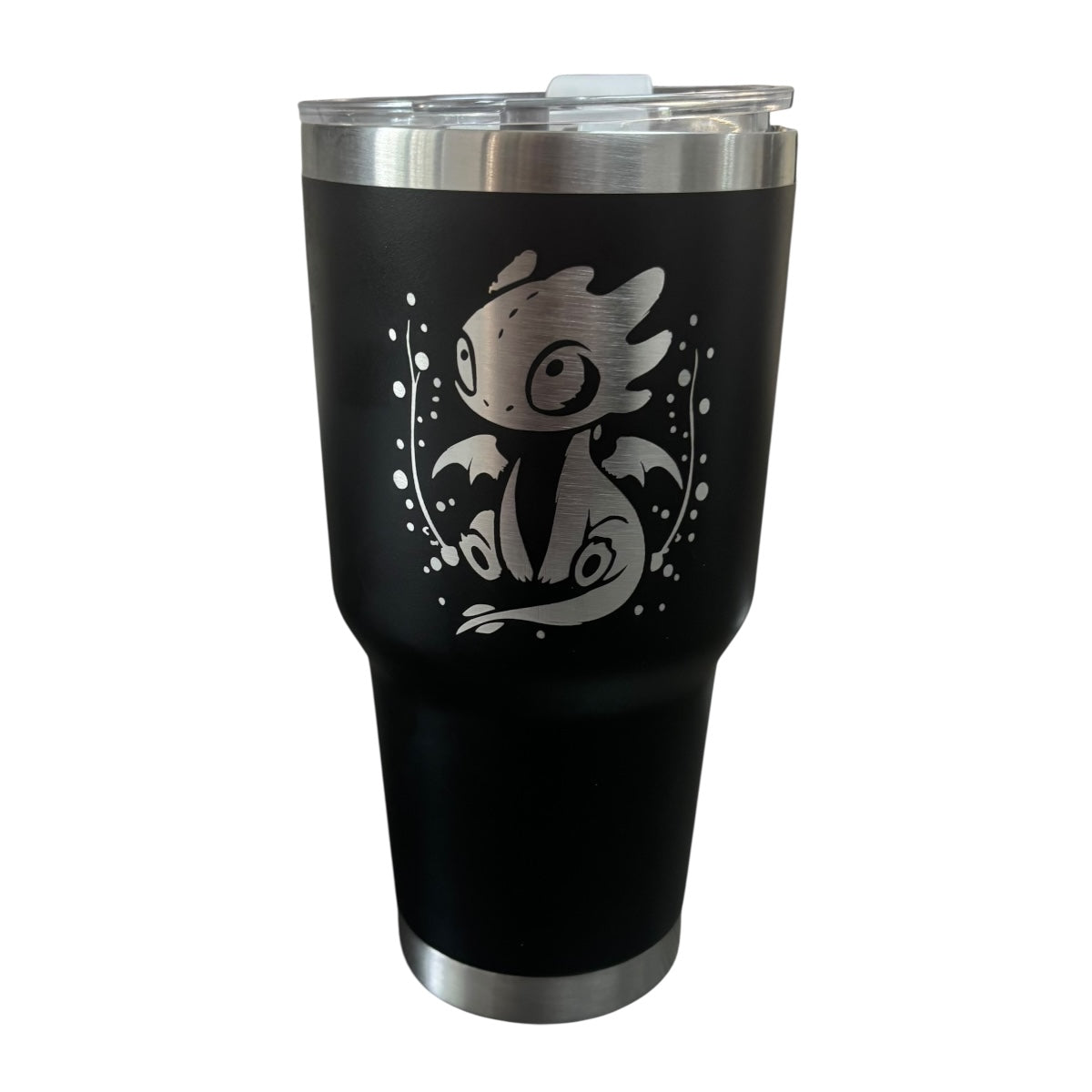 Termo De Acero Inoxidable Macarena Brand Color Negro Chimuelo 887 Mililitros