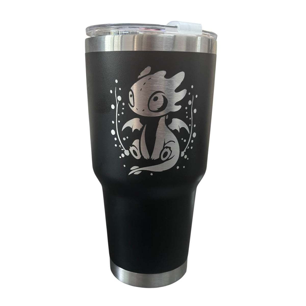 Termo De Acero Inoxidable Macarena Brand Color Negro Chimuelo 887 Mililitros