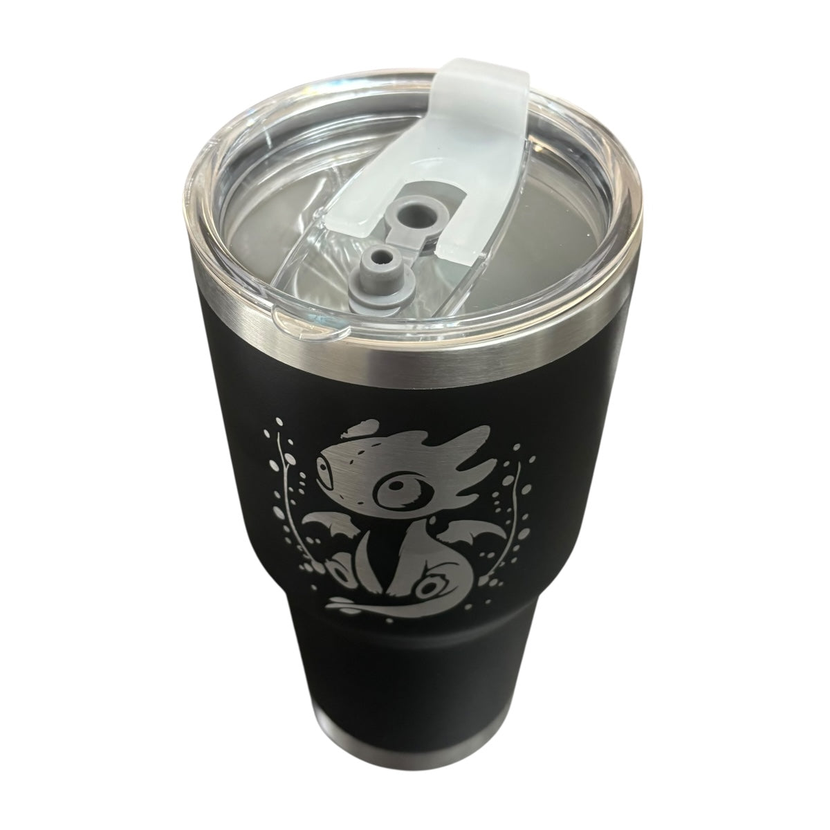 Termo De Acero Inoxidable Macarena Brand Color Negro Chimuelo 887 Mililitros