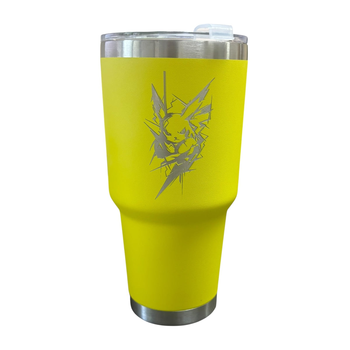 Termo De Acero Inoxidable Macarena Brand Color Amarillo Pikachu 887 Mililitros