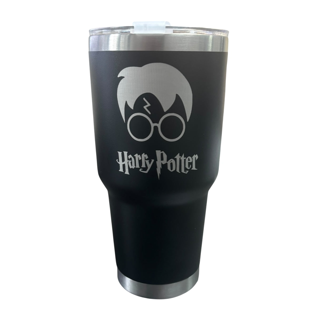 Termo De Acero Inoxidable Macarena Brand Color Negro Harry Potter 887 Mililitros