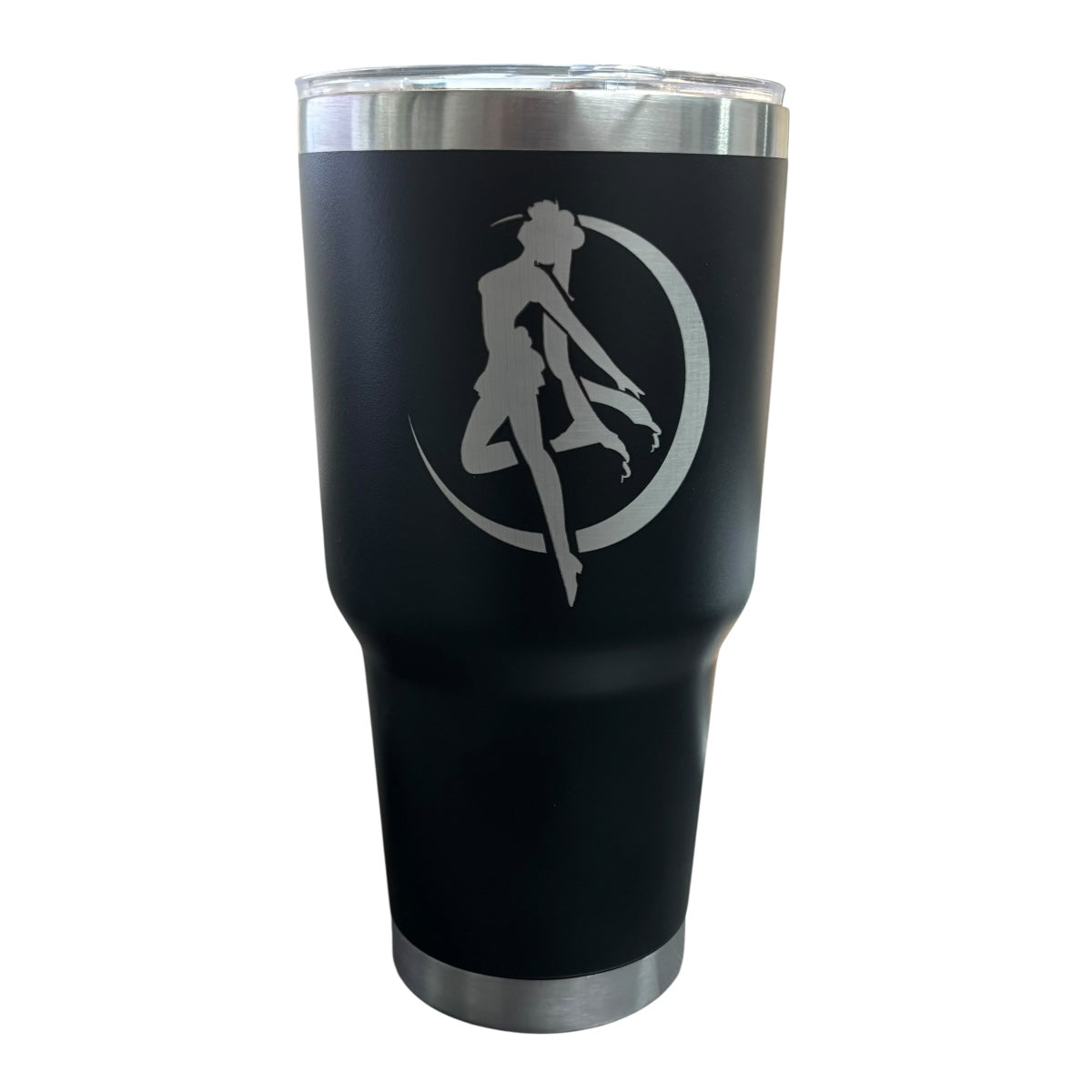 Termo De Acero Inoxidable Macarena Brand Color Negro Sailor Moon 887 Mililitros