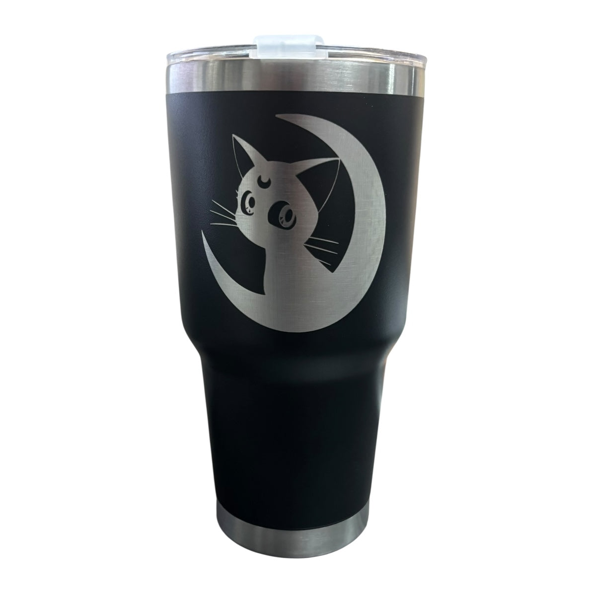 Termo De Acero Inoxidable Macarena Brand Color Negro Sailor Moon 887 Mililitros