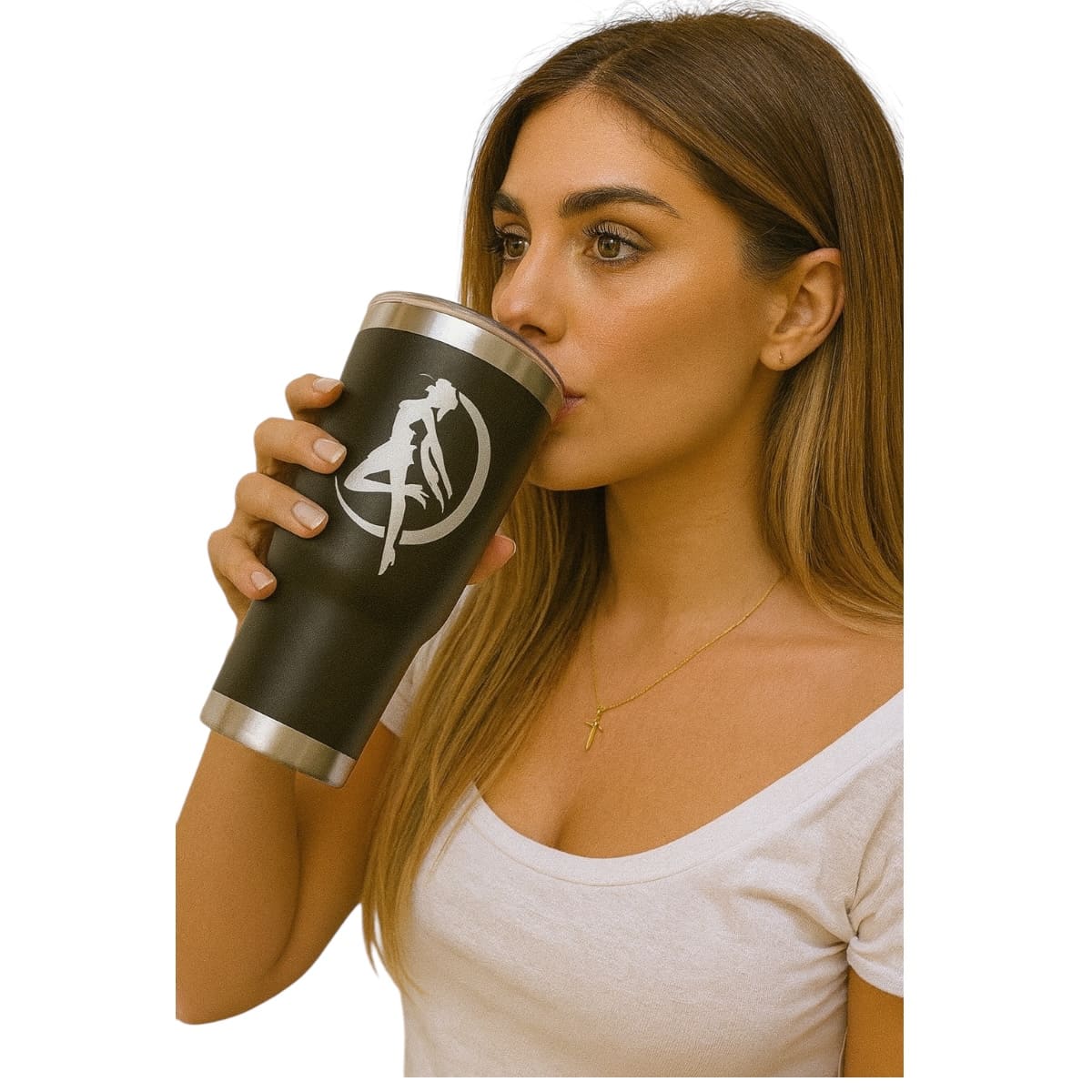 Termo De Acero Inoxidable Macarena Brand Color Negro Sailor Moon 887 Mililitros