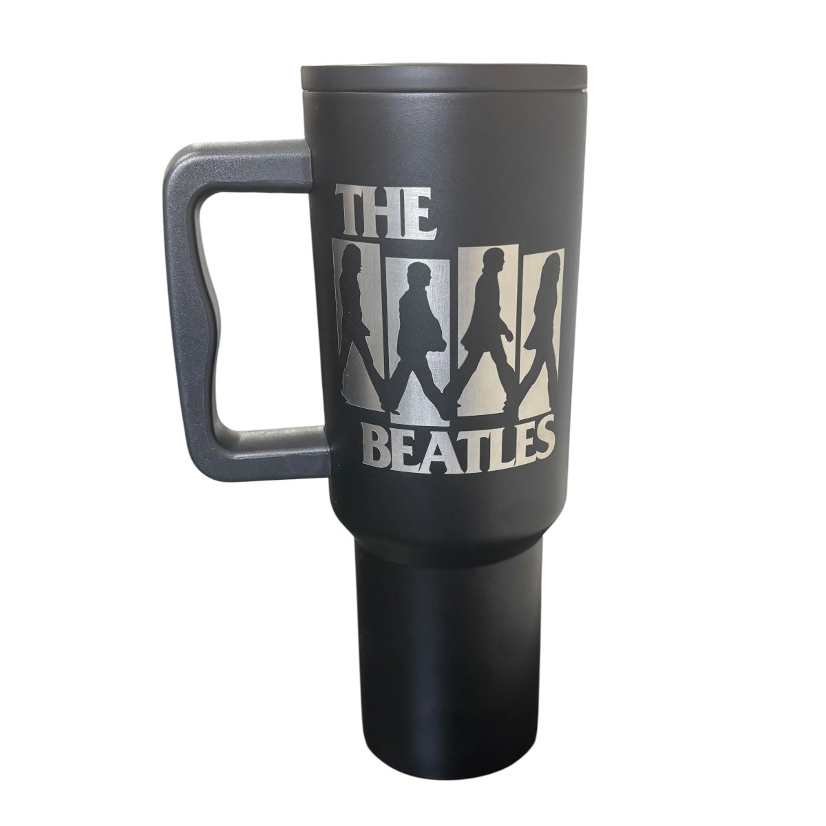 Termo De Acero Inoxidable Macarena Brand Edición Especial The Beatles Color Negro 1.2 Litros