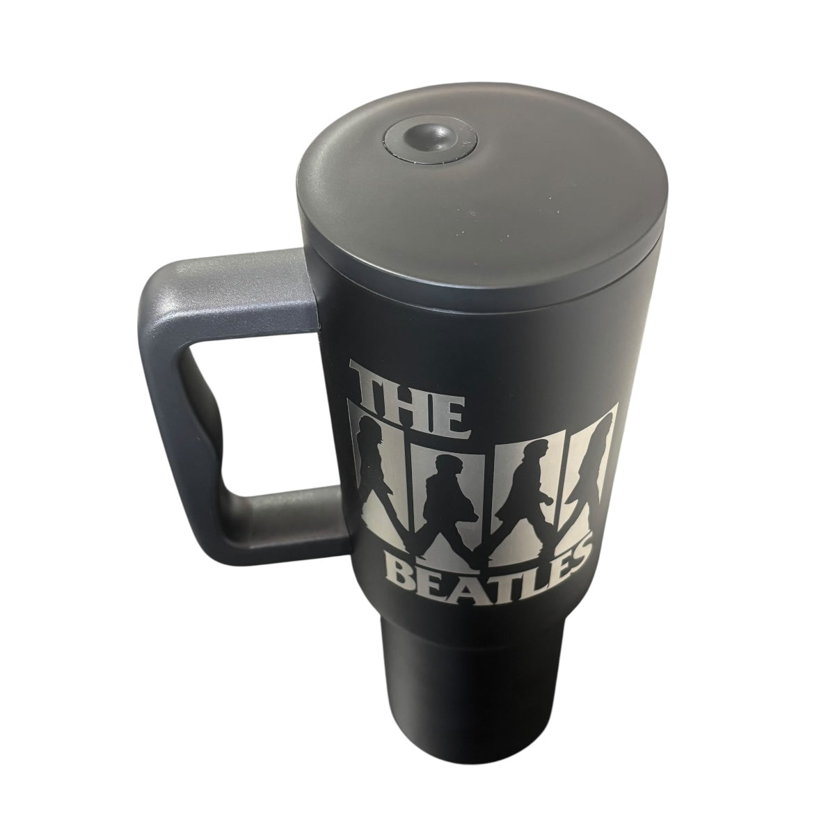 Termo De Acero Inoxidable Macarena Brand Edición Especial The Beatles Color Negro 1.2 Litros