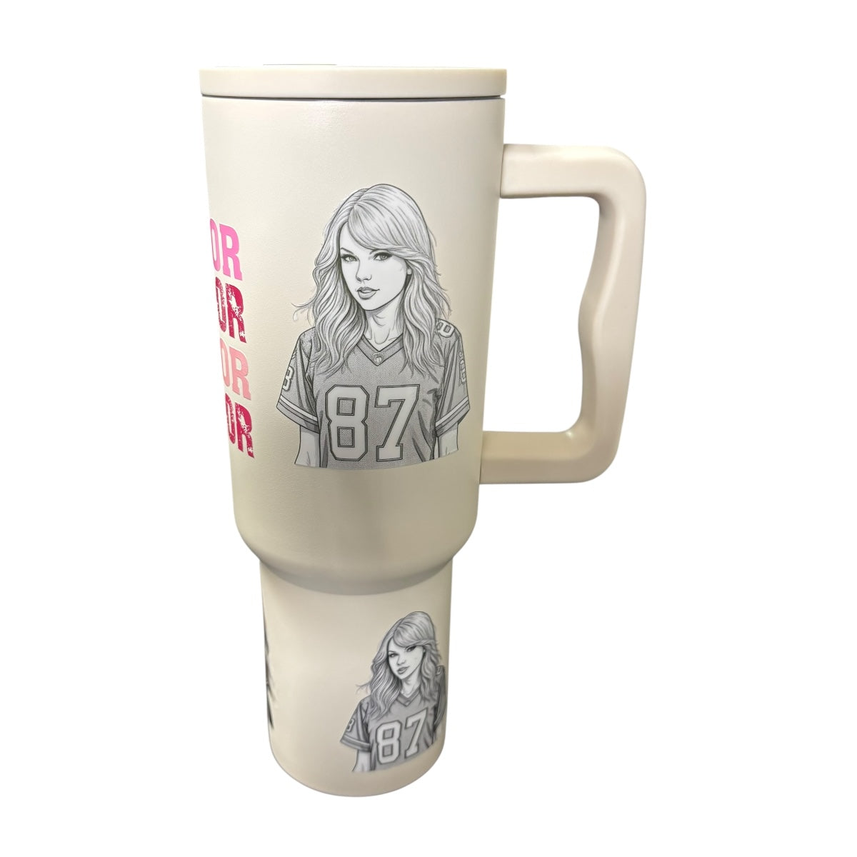 Termo De Acero Inoxidable Macarena Brand Color Blanco Mate Taylor Swift 1.2 Litros