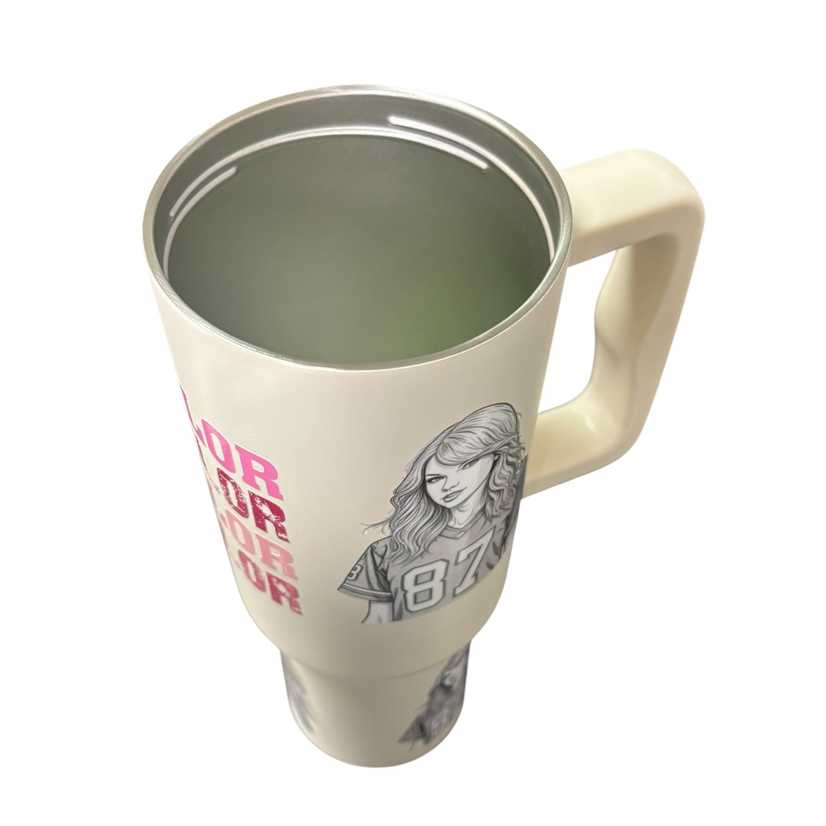 Termo De Acero Inoxidable Macarena Brand Color Blanco Mate Taylor Swift 1.2 Litros